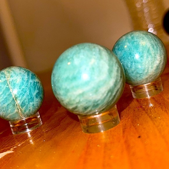 🍒BOGO🍒 1 LEFT! Amazonite Spheres 🩵 READ DESCRIPTION FOR DEAL!! - Picture 4 of 16